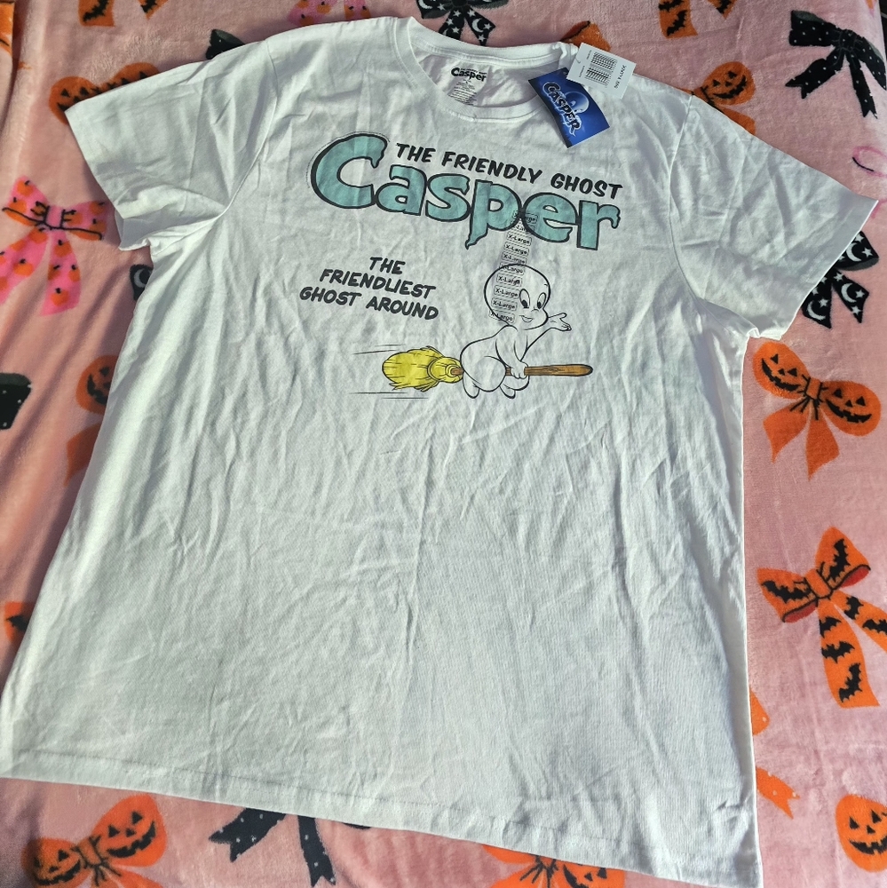 The Friendly Ghost White Tee - Short Sleeve